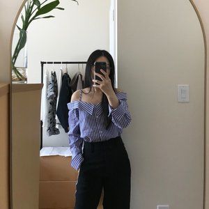 Mango Off the Shoulder Blouse US 2; XS